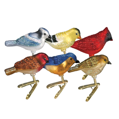Old World Christmas - Mini Songbirds (Single) Assorted Clip On Ornament    