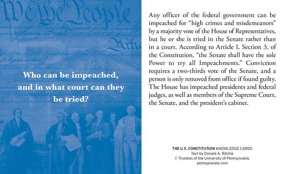 Knowledge Cards - The U.S. Constitution Quiz Deck    