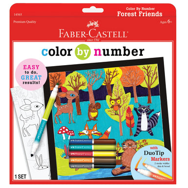 Color By Number - Forest Friends    