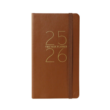 Apollo Collection Brown 2025-2026 2-Year Planner    