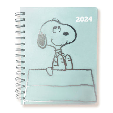Snoopy on His Doghouse 2024 18-Month Spiral Planner    