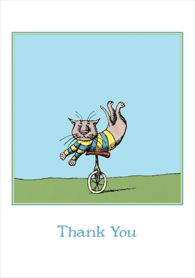 Edward Gorey Unicycle Cat Boxed Thank You Cards    