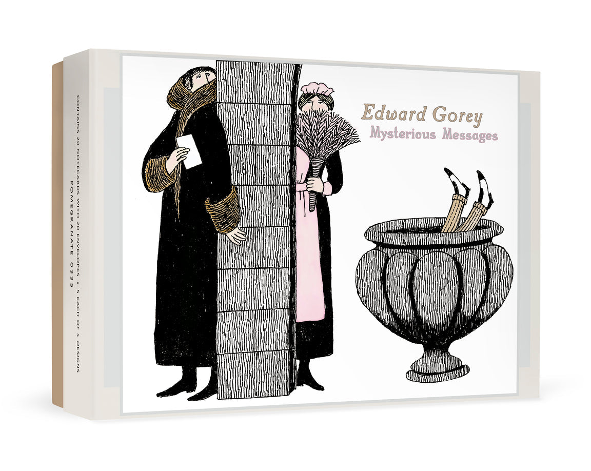 Edward Gorey Mysterious Messages - Boxed Assorted Note Cards    