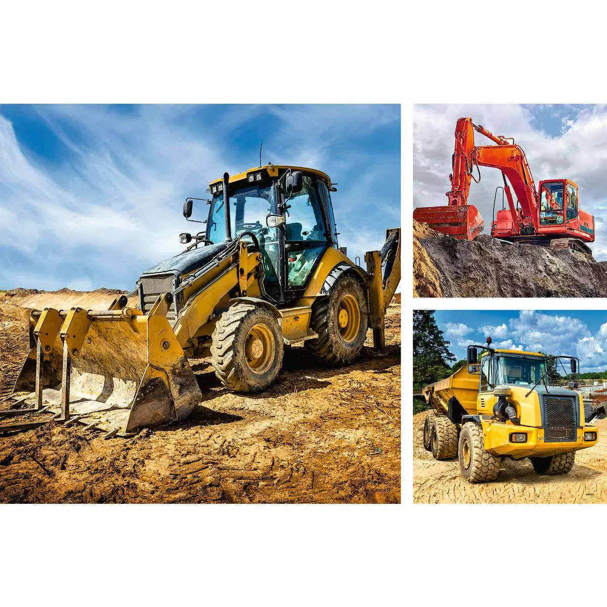 Digger At Work! 3x49 Piece Puzzles