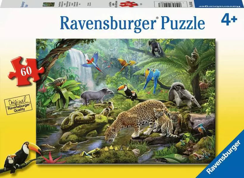 Rainforest Animals 60 Piece Puzzle