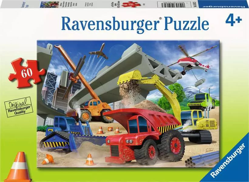 Construction Trucks 60 Piece Puzzle