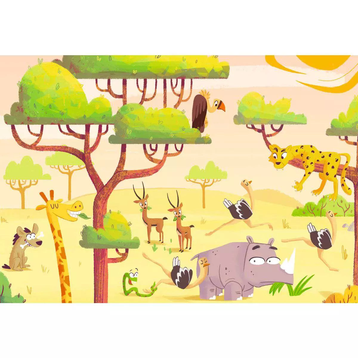 Puzzle and Play: Safari Time 2x24 Piece Puzzles