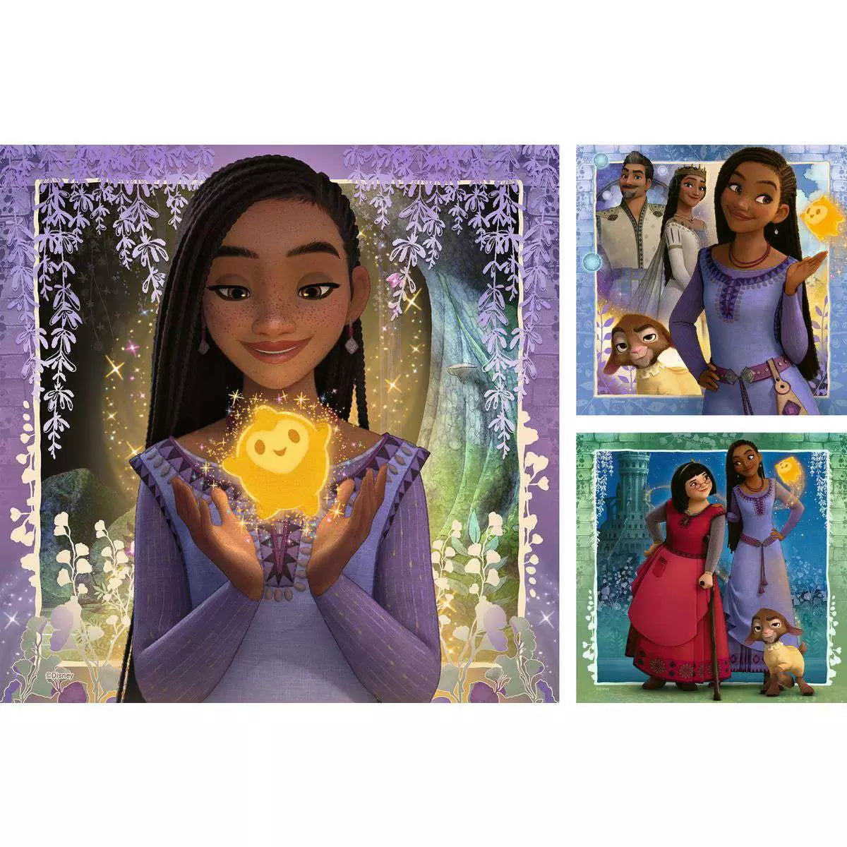 Disney Wish Asha's Wish 3x49 Piece Puzzles