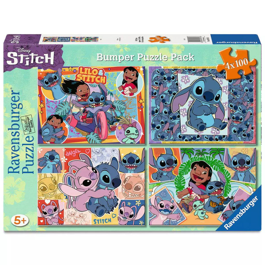 Disney Aloha! Stitch Bumper Puzzle Pack 4x100 Piece Puzzles — Bird