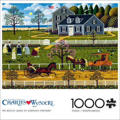 Charles Wysocki The Boccie Ladies of Martha's Vineyard 1000 Piece Puzzle