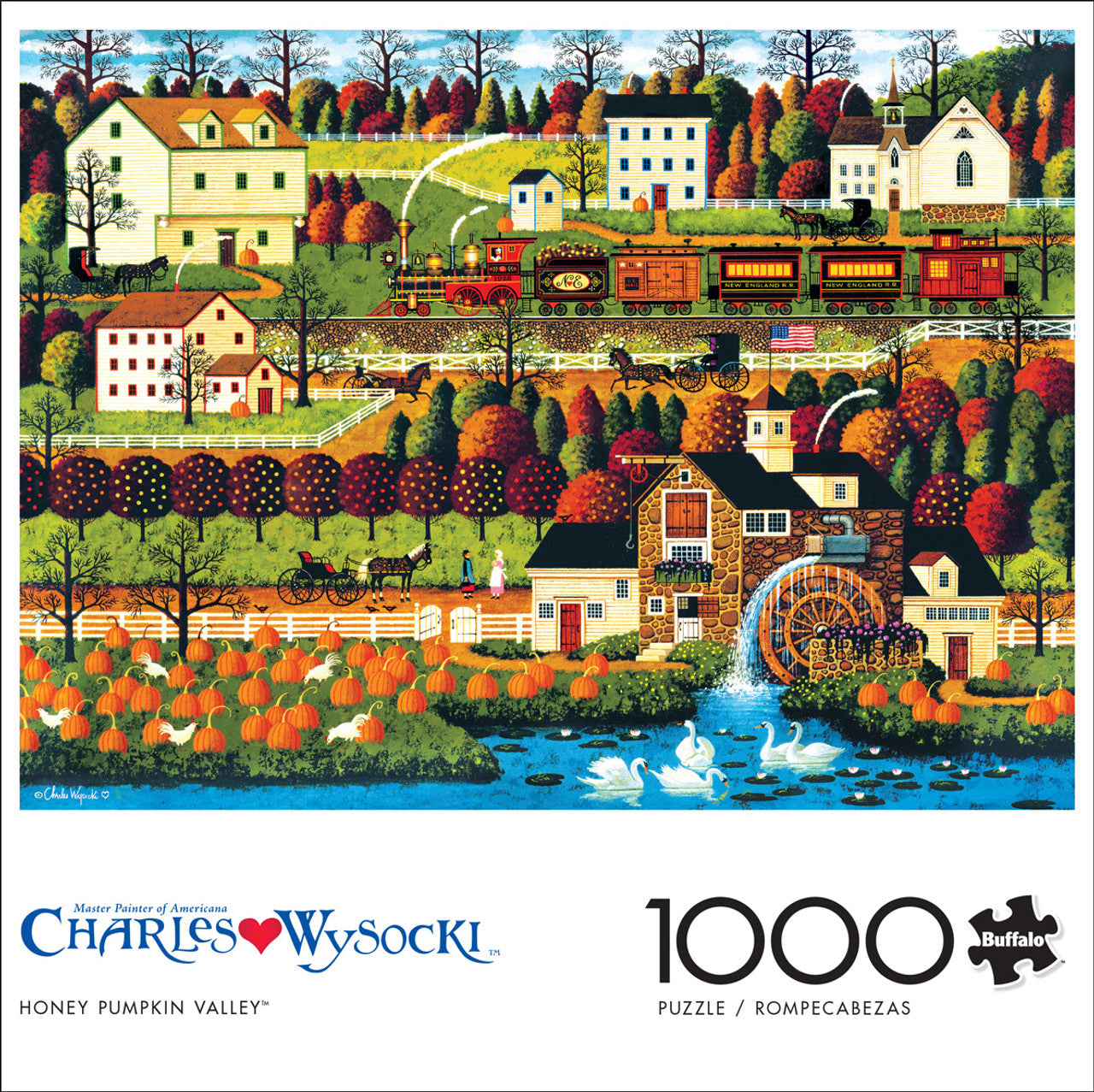 Charles Wysocki Honey Pumpkin Valley 1000 Piece Puzzle