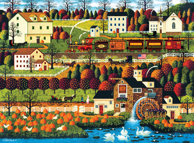 Charles Wysocki Honey Pumpkin Valley 1000 Piece Puzzle
