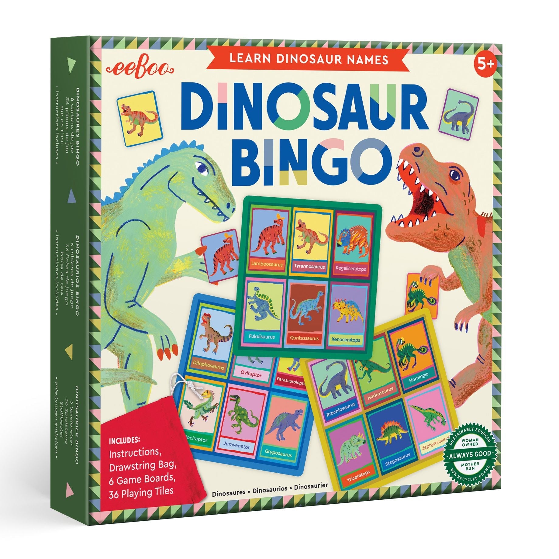 eeBoo Dinosaur Bingo Game
