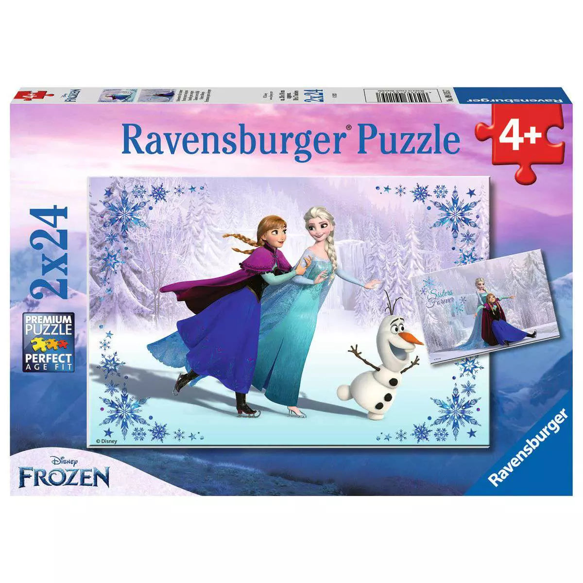 Disney Frozen Sisters Always 2x24 Piece Puzzles