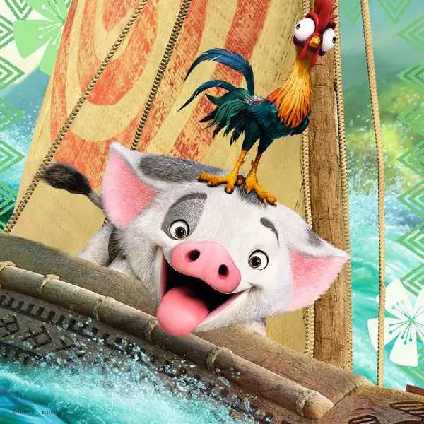 Moana Born To Voyage 3x49 Piece Puzzles