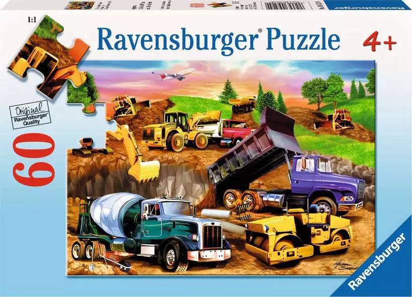 Construction Crowd 60 Piece Puzzle