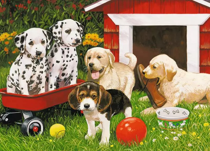 Puppy Party 60 Piece Puzzle