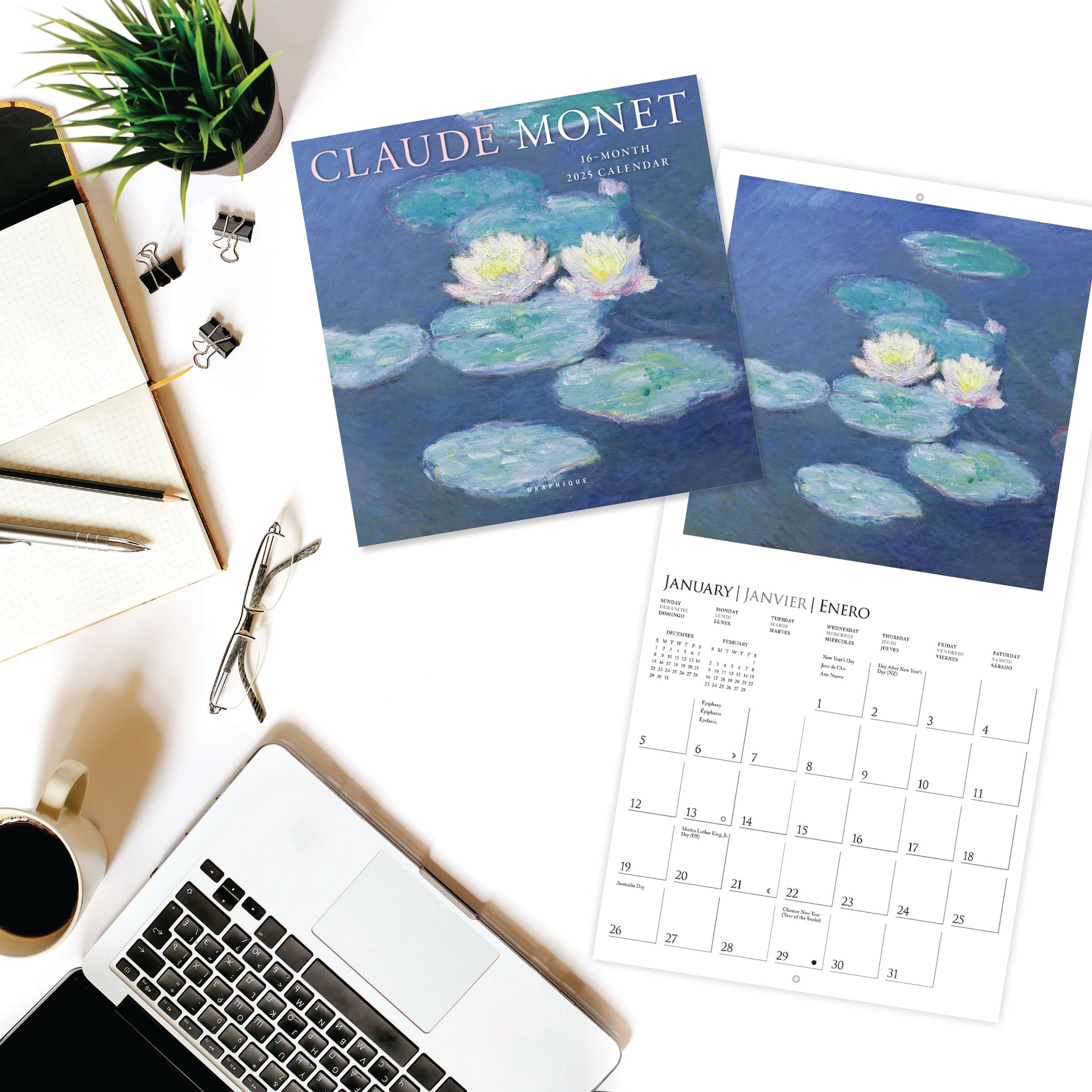 Monet 2025 Mini Wall Calendar    