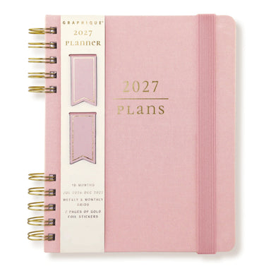GRPH Blush 2027 Fabric-Bound Engagement Calendar