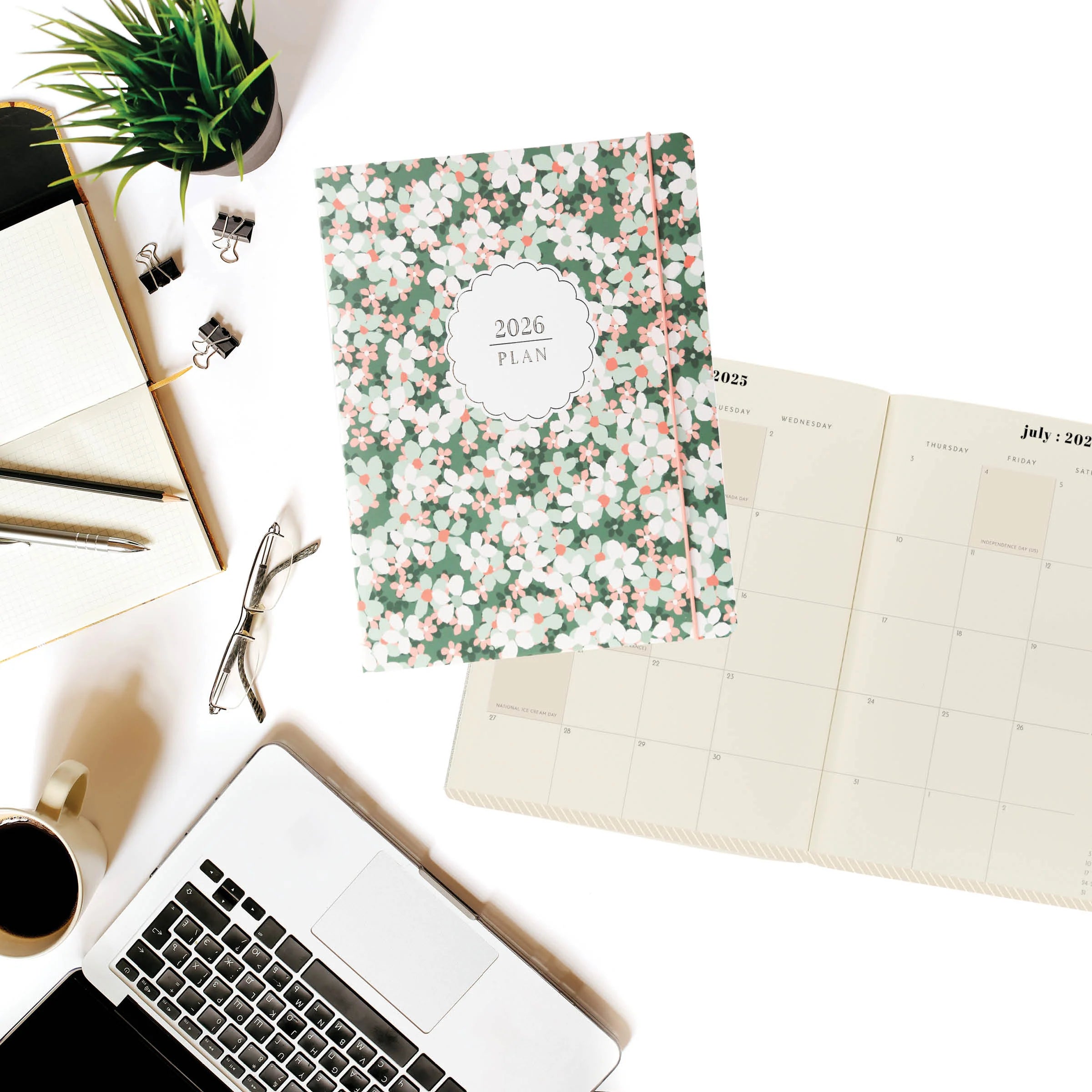 Floral 2026 18-Month 8x10 Monthly Planner