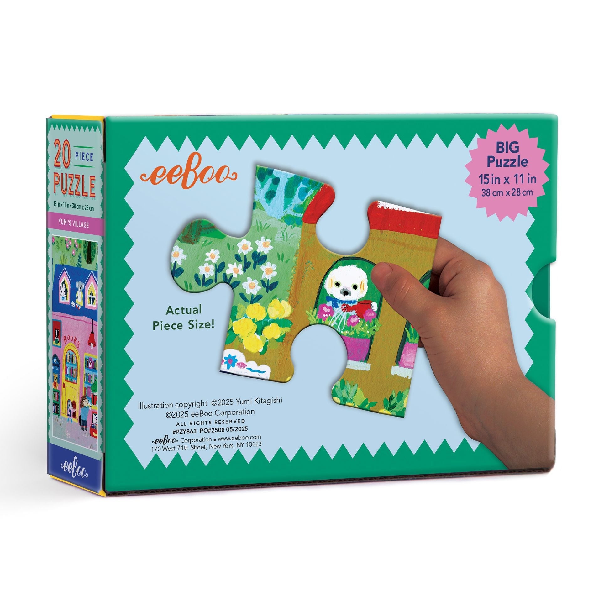 eeBoo Yumi's Village 20 Piece Puzzle