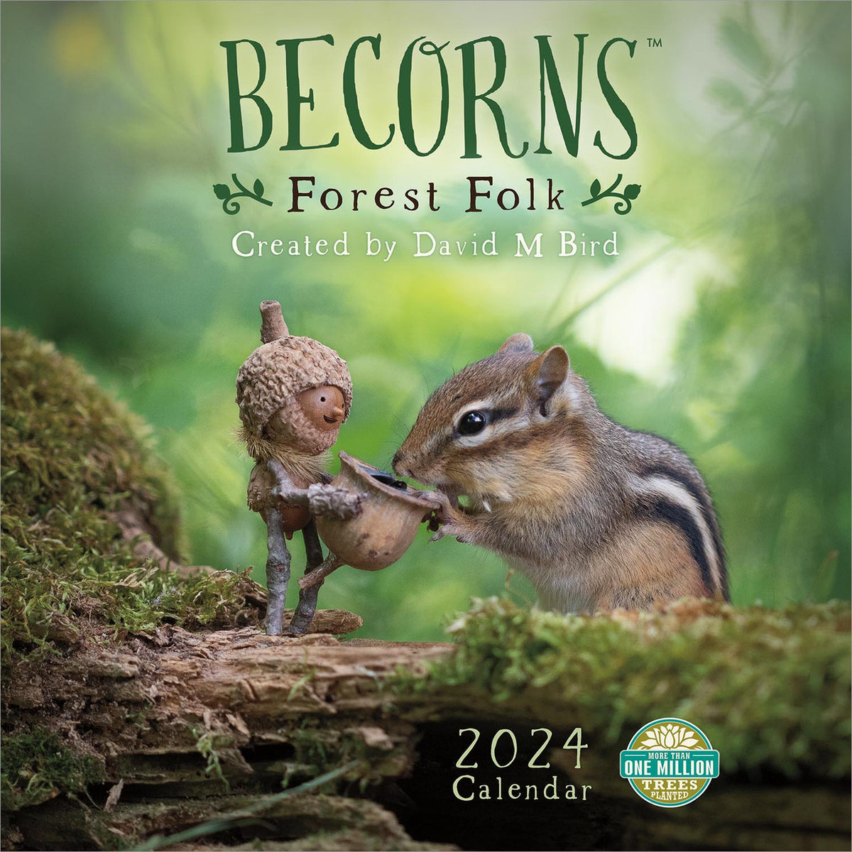Becorns Forest Folk 2024 Wall Calendar — Bird in Hand