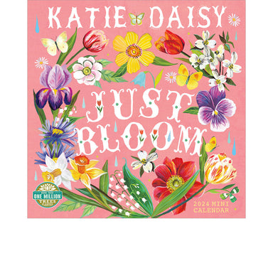 Katie Daisy Just Bloom 2024 Mini Wall Calendar    