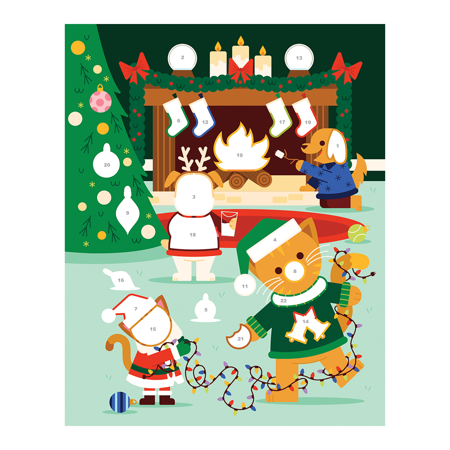 CDP My Very First Sticker By Number - Christmas