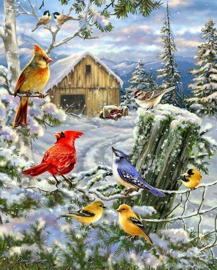 SPRGBK Frosty Morning Song 1000 Piece Puzzle