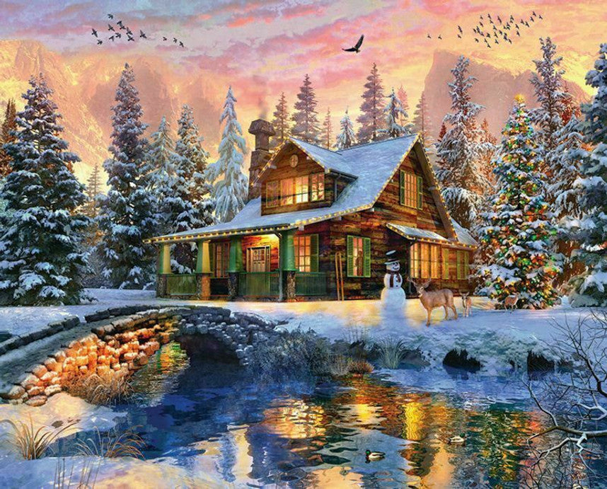 Rocky Mountain Christmas 1000 Piece Puzzle