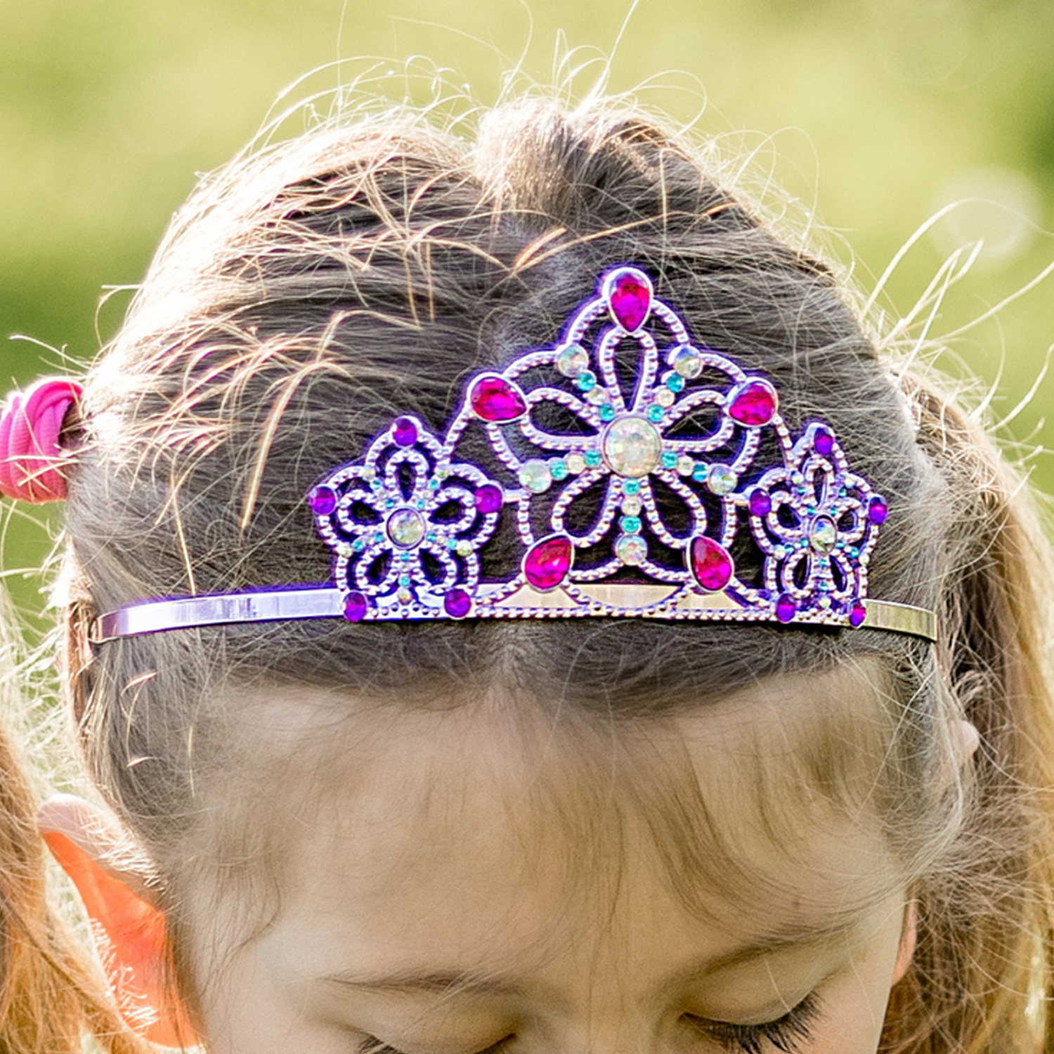 Bejeweled Tiara - Lilac Florals