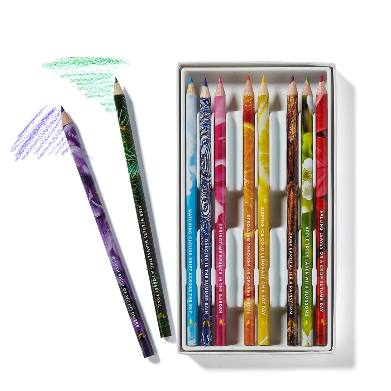 LFELNE Rub and Sniff Scented Colored Pencils - 10-Pack