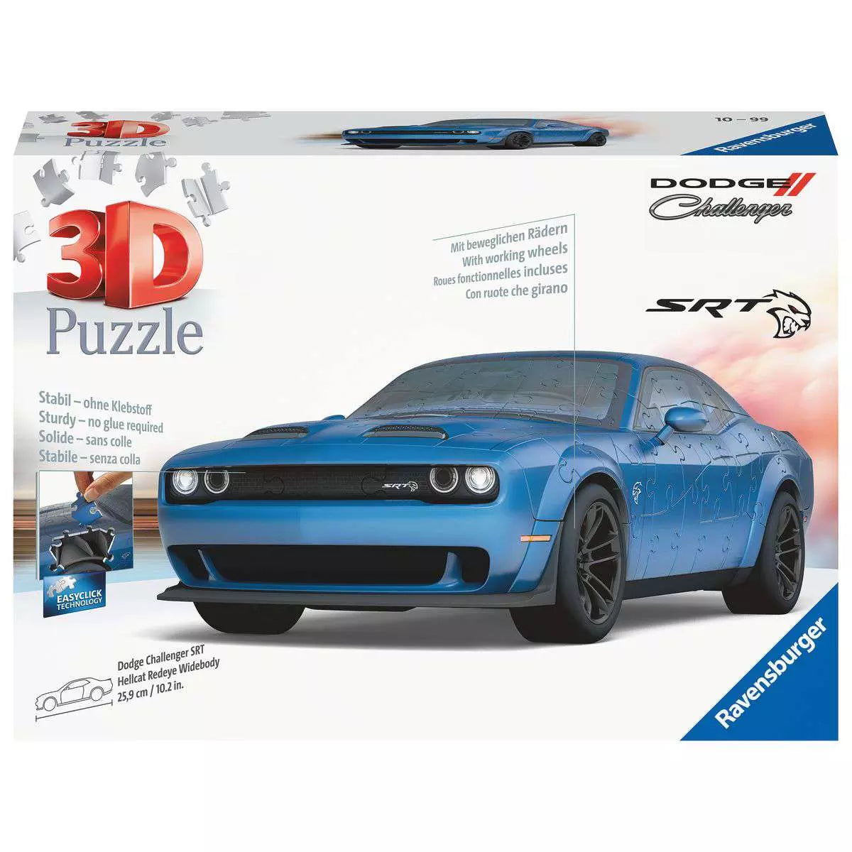 Dodge Challenger SRT Hellcat Redeye Widebody 163 Piece 3D Puzzle