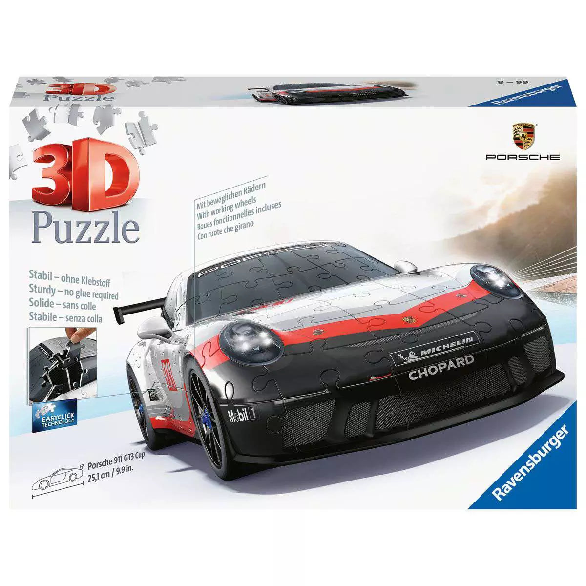 Porsche 911 GT3 - 108 Piece 3D Puzzle