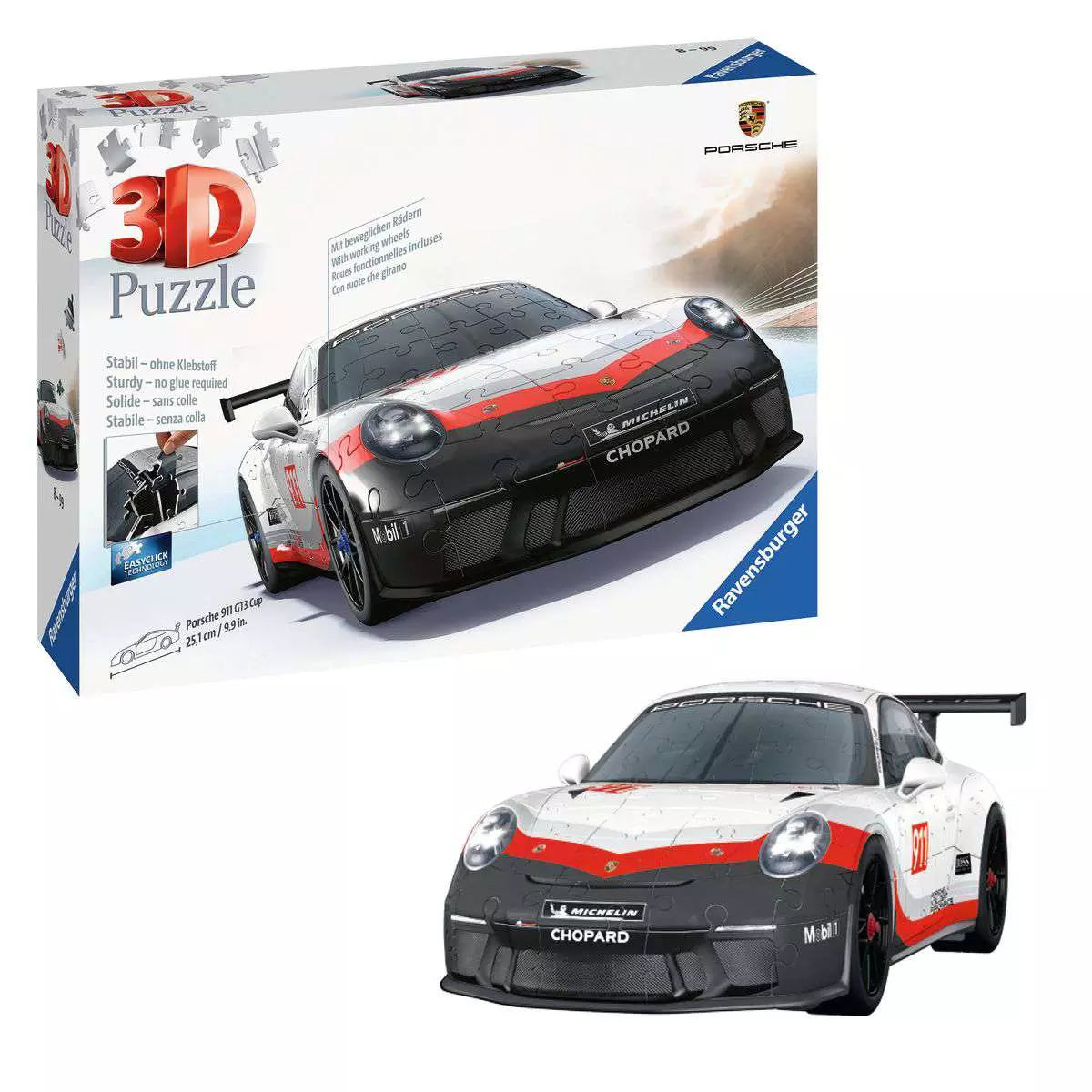 Porsche 911 GT3 - 108 Piece 3D Puzzle