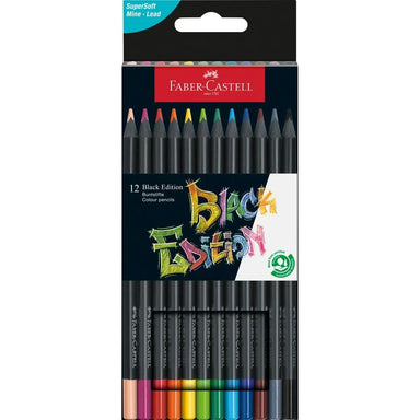 Faber-Castell Black Edition Colored Pencils set of 12