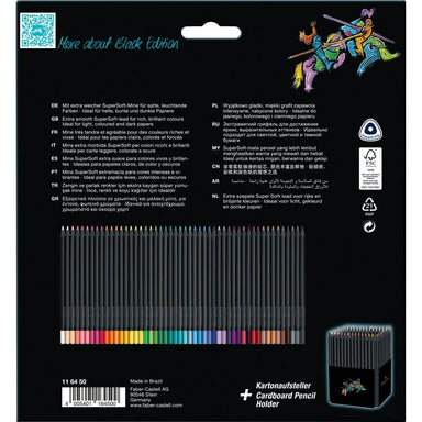 Faber-Castell Black Edition Colored Pencils - 50 Count