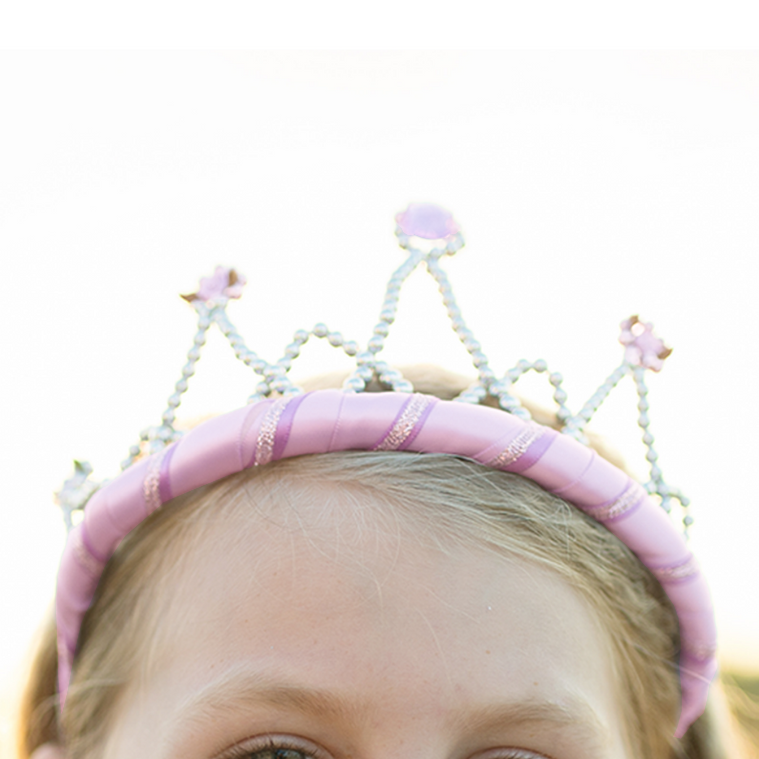 Ribbon Tiara - Light Pink