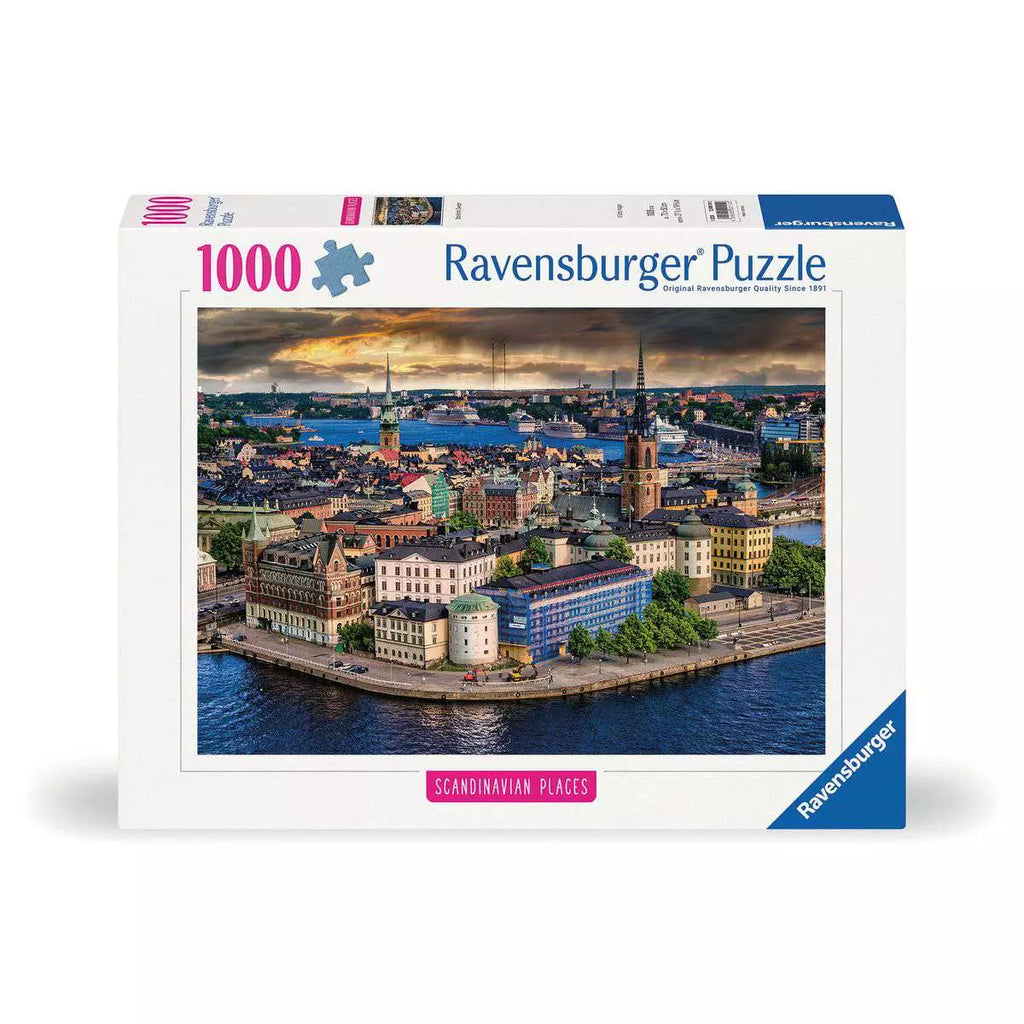 Scandinavian Places: Stockholm, Sweden 1000 Piece Puzzle — Bird in
