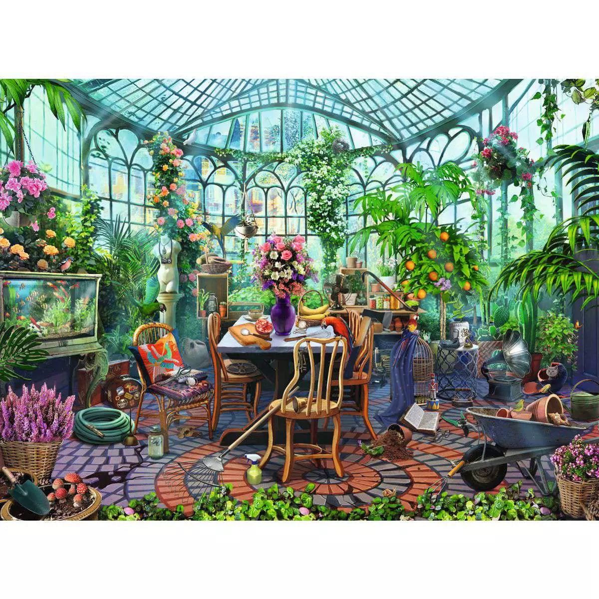 Greenhouse Morning 500 Piece Puzzle