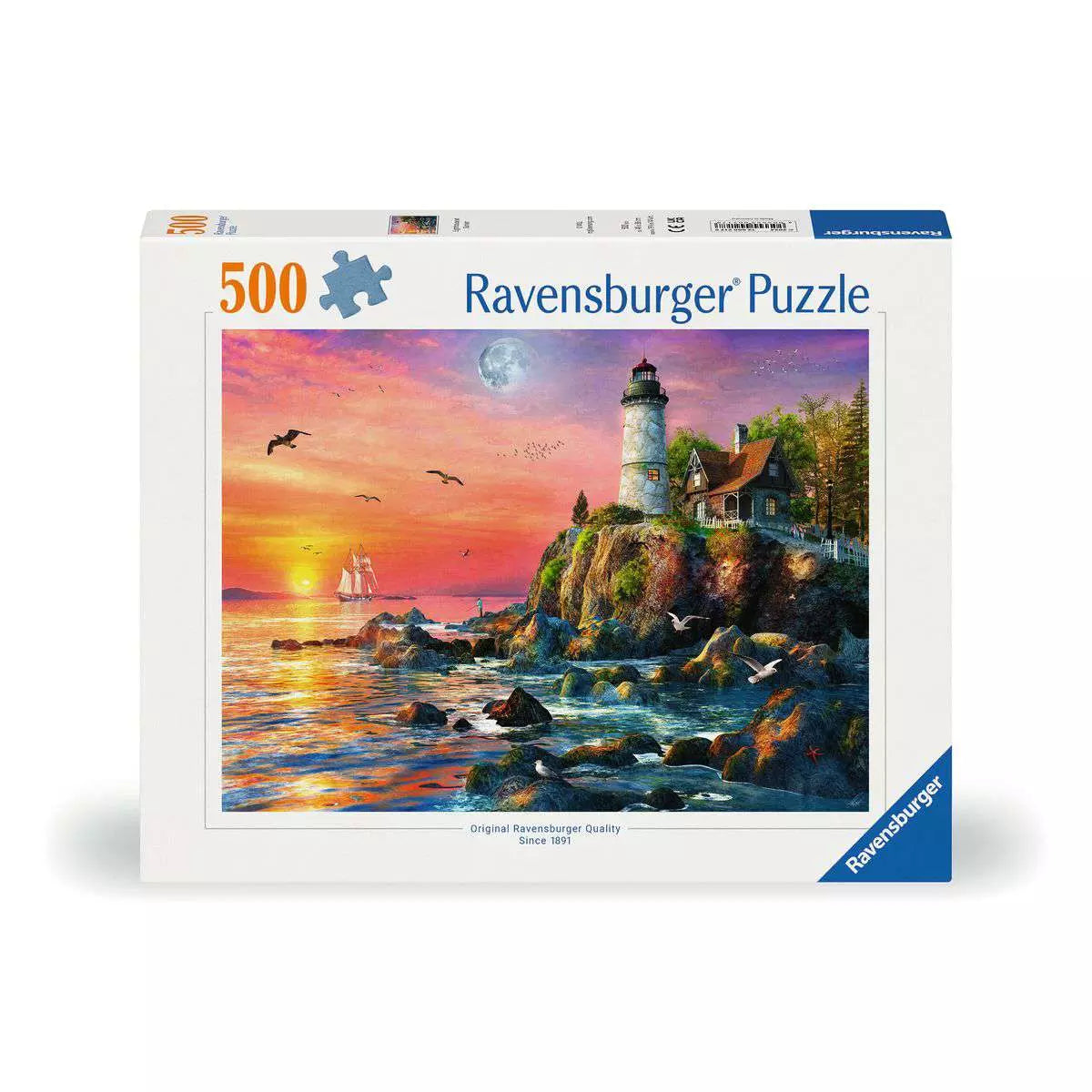 Lighthouse at Sunset 500 Piece Puzzle