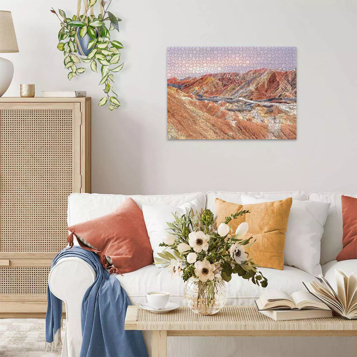 Beautiful Mountains: Rainbow Mountain, China 1000 Piece Puzzle