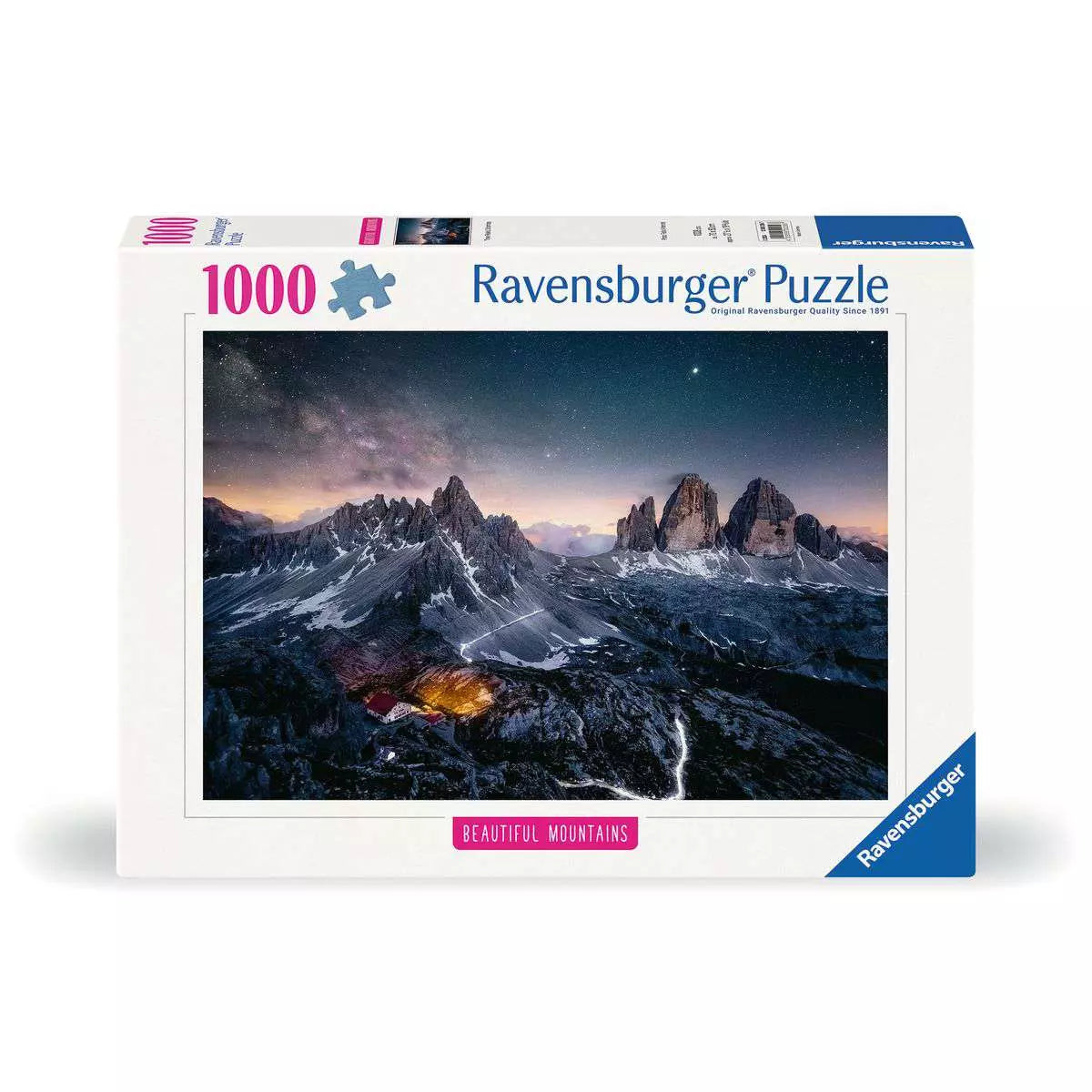 Beautiful Mountains: Three Peaks, Dolomites 1000 Piece Puzzle