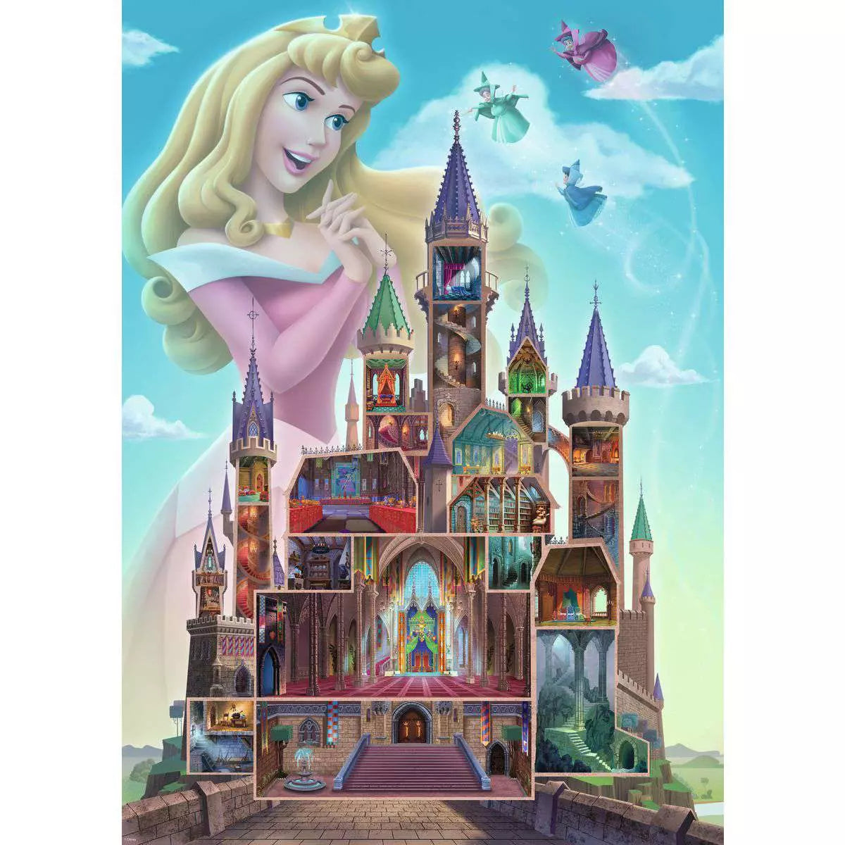 Disney Castle Collection: Aurora 1000 Piece Puzzle