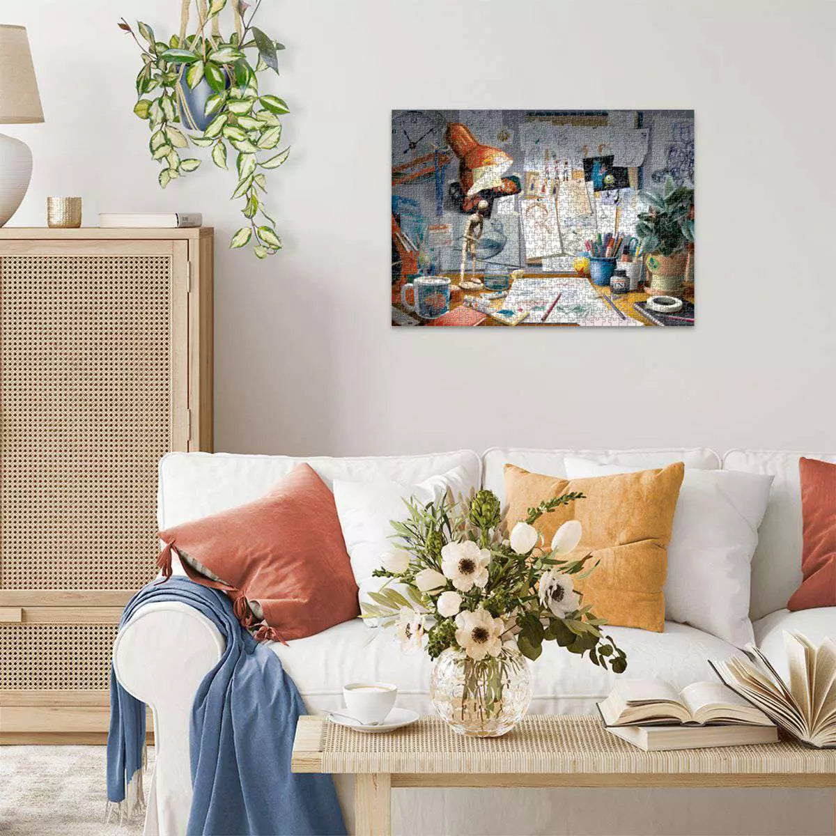 Disney Pixar The Artist's Desk 1000 Piece Puzzle