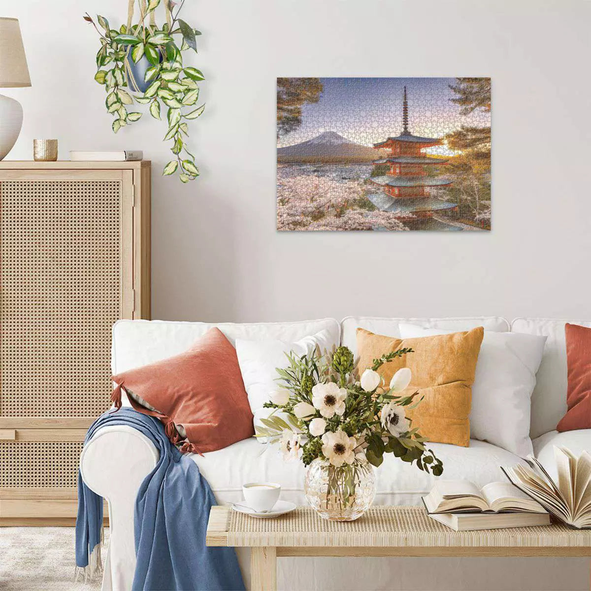 Mount Fuji Cherry Blossom View 1000 Piece Puzzle