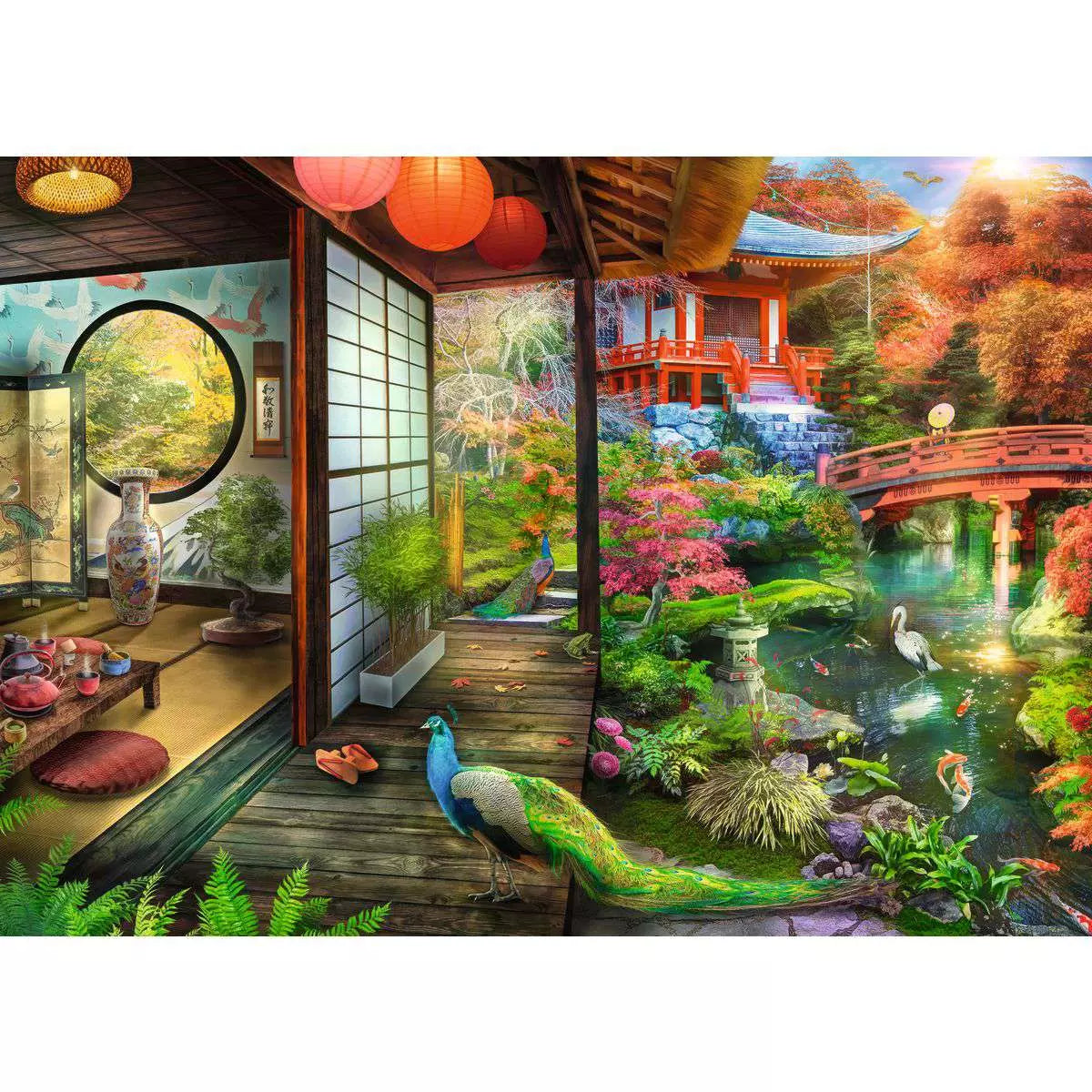 Kyoto Japanese Teahouse 1000 Piece Puzzle
