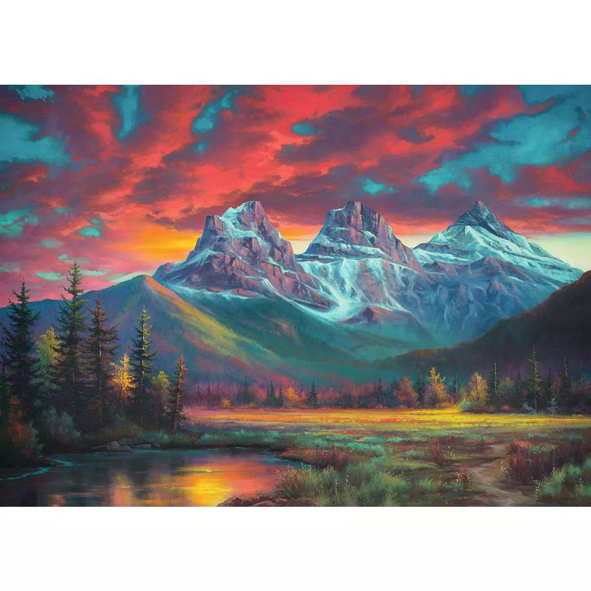 Alberta's Three Sisters 1000 Piece Canadian Collection Puzzle