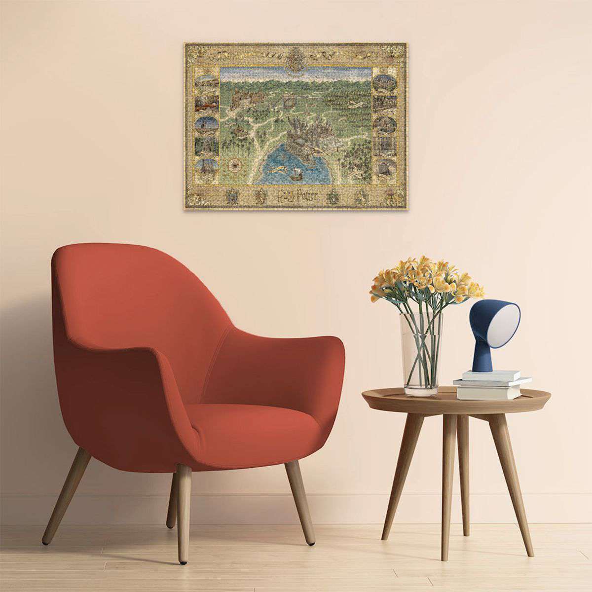 Harry Potter Hogwarts Map 1500 Piece Puzzle