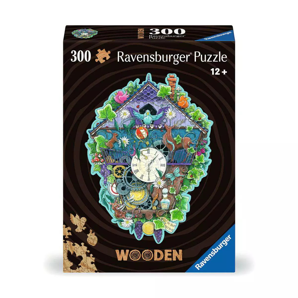 Wooden Puzzles: Cuckoo Clock 300 Piece Shaped Puzzle